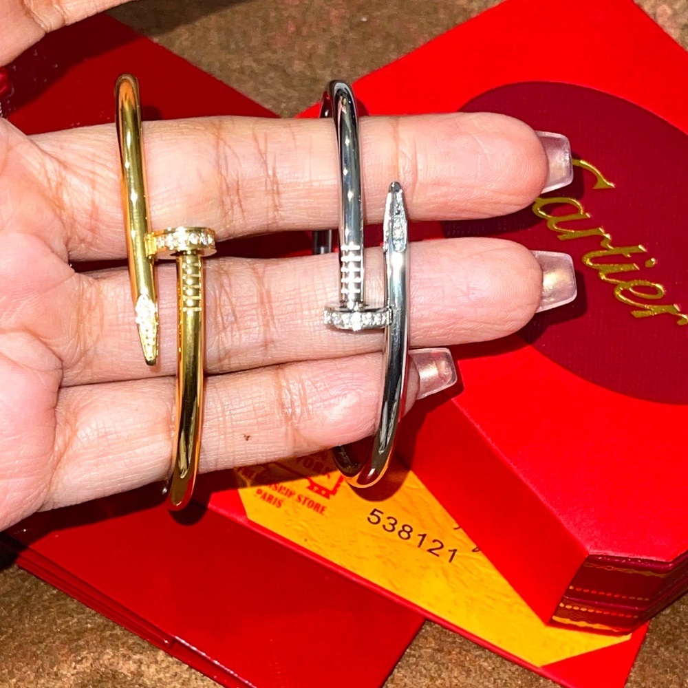 Nail Bracelet, Unisex gift, Christmas gift, Friendship Bracelet, Lovers Bangle